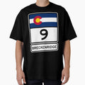 Co 9 Breckenridge Colorado Road Sign T-Shirt - Trendy Graphic Men Women - T-Shirt, Sweatshirt, Hoodie