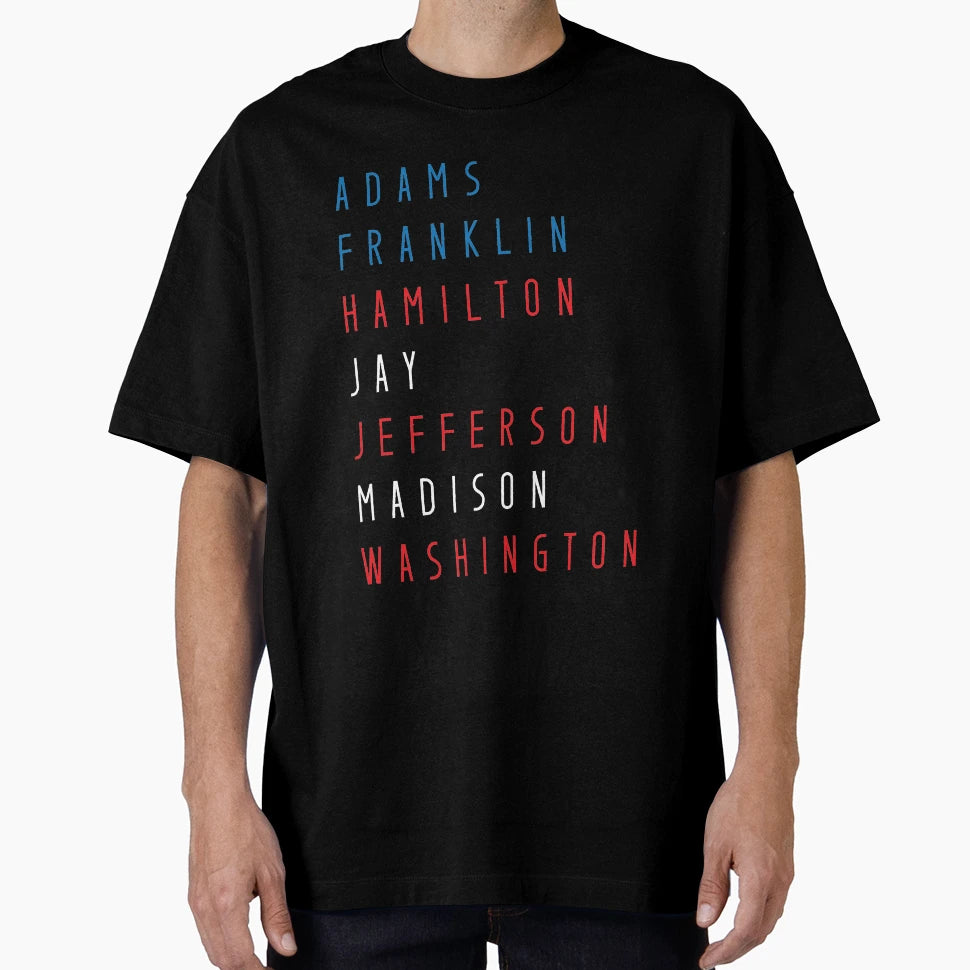 Founding Fathers Last Names T-Shirt - Unique Graphic for Adults - T-Shirt, Sweatshirt, Hoodie