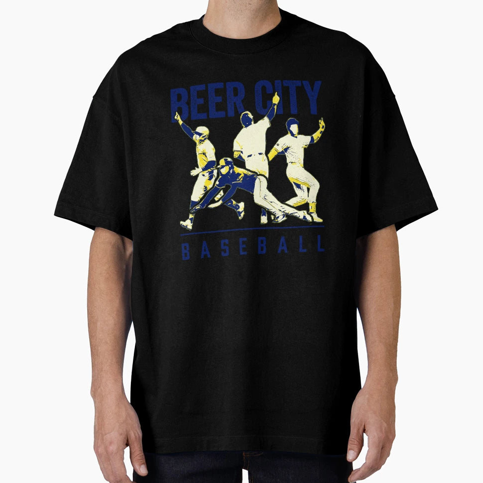 Beer City Baseball Fan Show Your Team T-Shirt - Trendy Graphic Unisex - T-Shirt, Sweatshirt, Hoodie