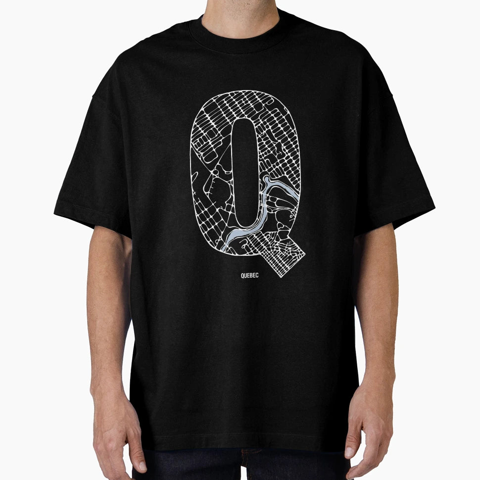 Maphabet Q Quebec T-Shirt - Unique Graphic for Adults - T-Shirt, Sweatshirt, Hoodie