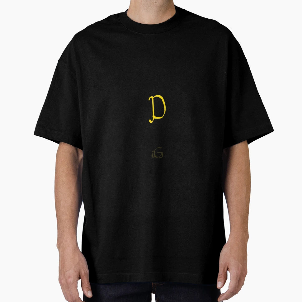 D Golden Alphabet Series T-Shirt - Fun Novelty Design for Adults - T-Shirt, Sweatshirt, Hoodie