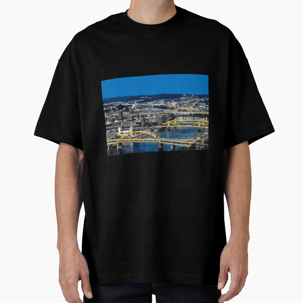 Pittsburgh Skyline T-Shirt - Casual Everyday Wear Men Women - T-Shirt, Sweatshirt, Hoodie
