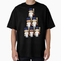 Baseball Pinstripes White And Blue Super T-Shirt - Custom Art Print Unisex - T-Shirt, Sweatshirt, Hoodie