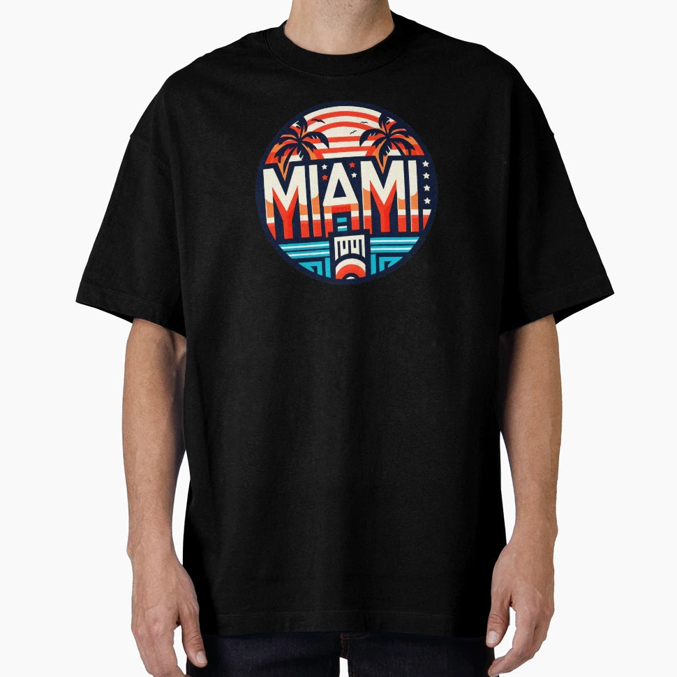 Miami Patriotic Special And High T-Shirt - Aesthetic Graphic Men Women - T-Shirt, Sweatshirt, Hoodie