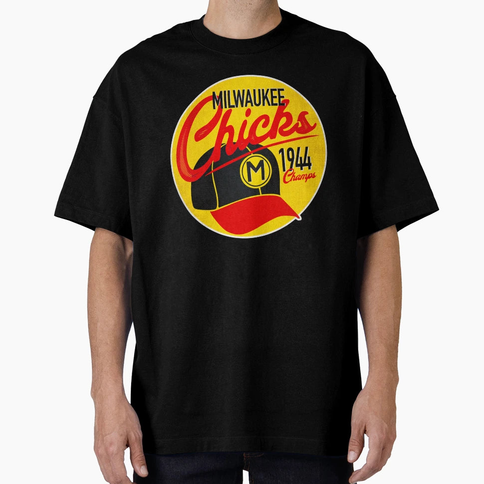 Milwaukee Chicks 1944 League Champions T-Shirt - Custom Art Print Unisex - T-Shirt, Sweatshirt, Hoodie