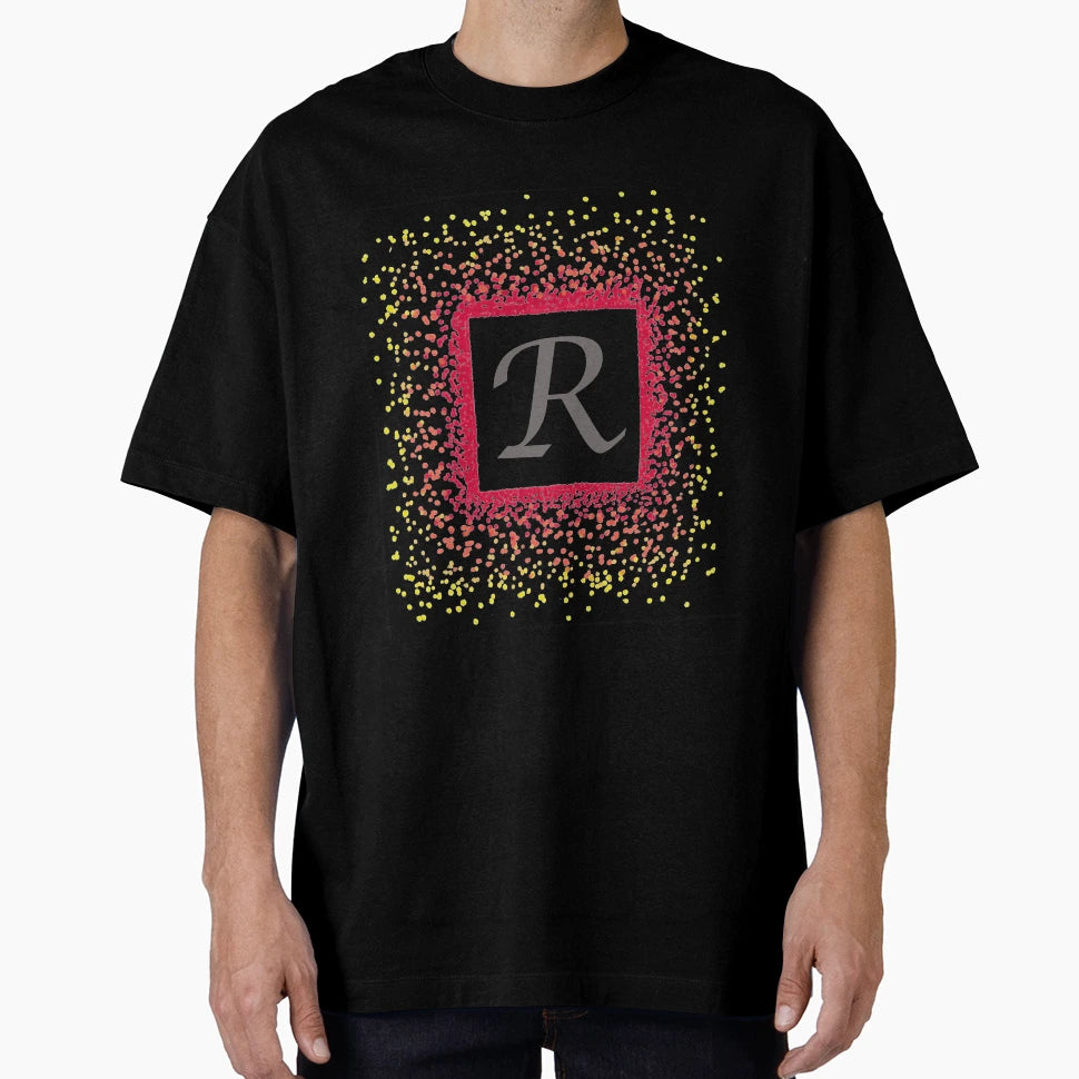 Warm Initial Burst R T-Shirt - Unique Graphic Men Women - T-Shirt, Sweatshirt, Hoodie