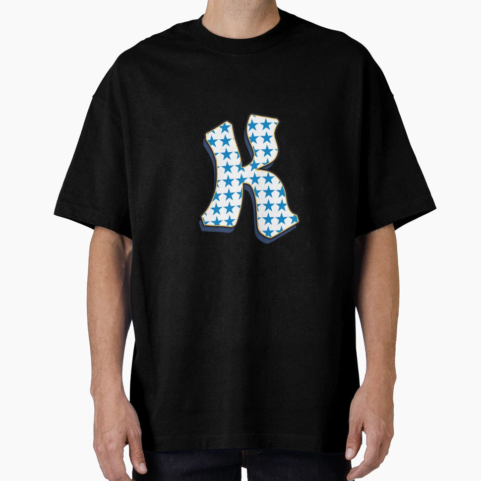 Letter K Stars T-Shirt - Streetwear Style Men Women - T-Shirt, Sweatshirt, Hoodie