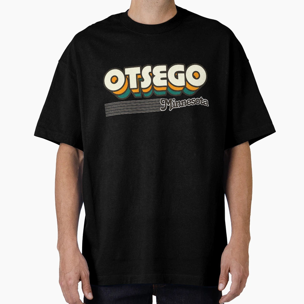 Otsego Minnesota Stripes T-Shirt - Custom Art Print Unisex - T-Shirt, Sweatshirt, Hoodie