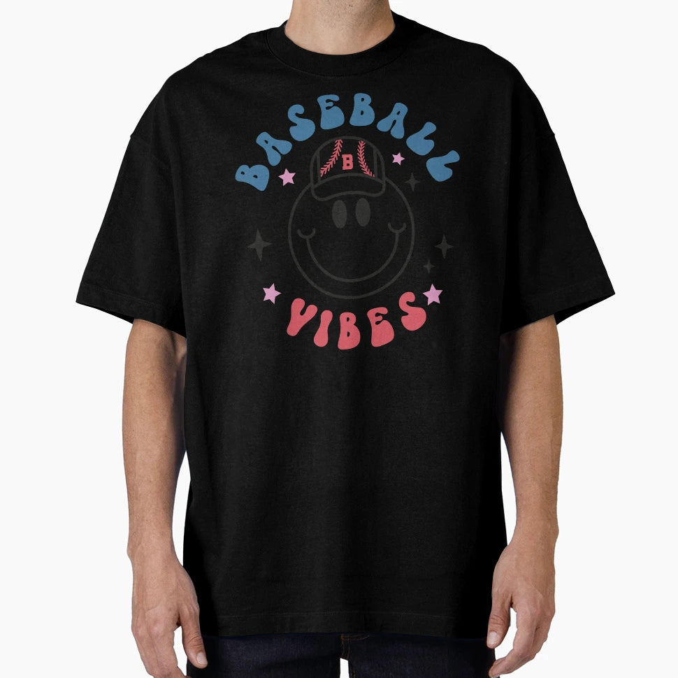 Baseball Vibes Mothers Day T-Shirt - Casual Everyday Wear Unisex - T-Shirt, Sweatshirt, Hoodie