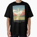 Travel Illustration Washington D C Us T-Shirt - Novelty Apparel Unisex - T-Shirt, Sweatshirt, Hoodie