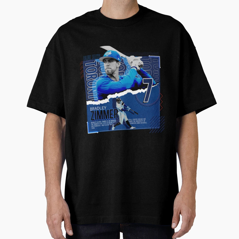Bradley Zimmer Baseball T-Shirt - Custom Art Print Unisex - T-Shirt, Sweatshirt, Hoodie