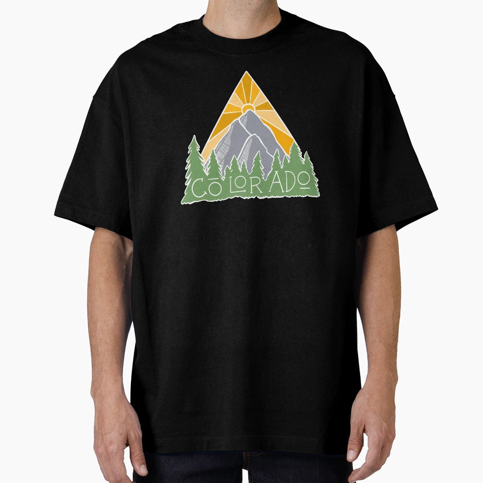 Colorado Mountain Sunrise T-Shirt - Trendy Graphic Men Women - T-Shirt, Sweatshirt, Hoodie