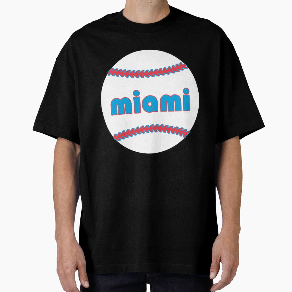 Miami Throwback Baseball T-Shirt - Trendy Graphic Unisex - T-Shirt, Sweatshirt, Hoodie