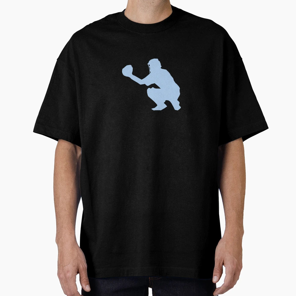 Baseball Catcher Blue T-Shirt - Trendy Graphic for Adults - T-Shirt, Sweatshirt, Hoodie