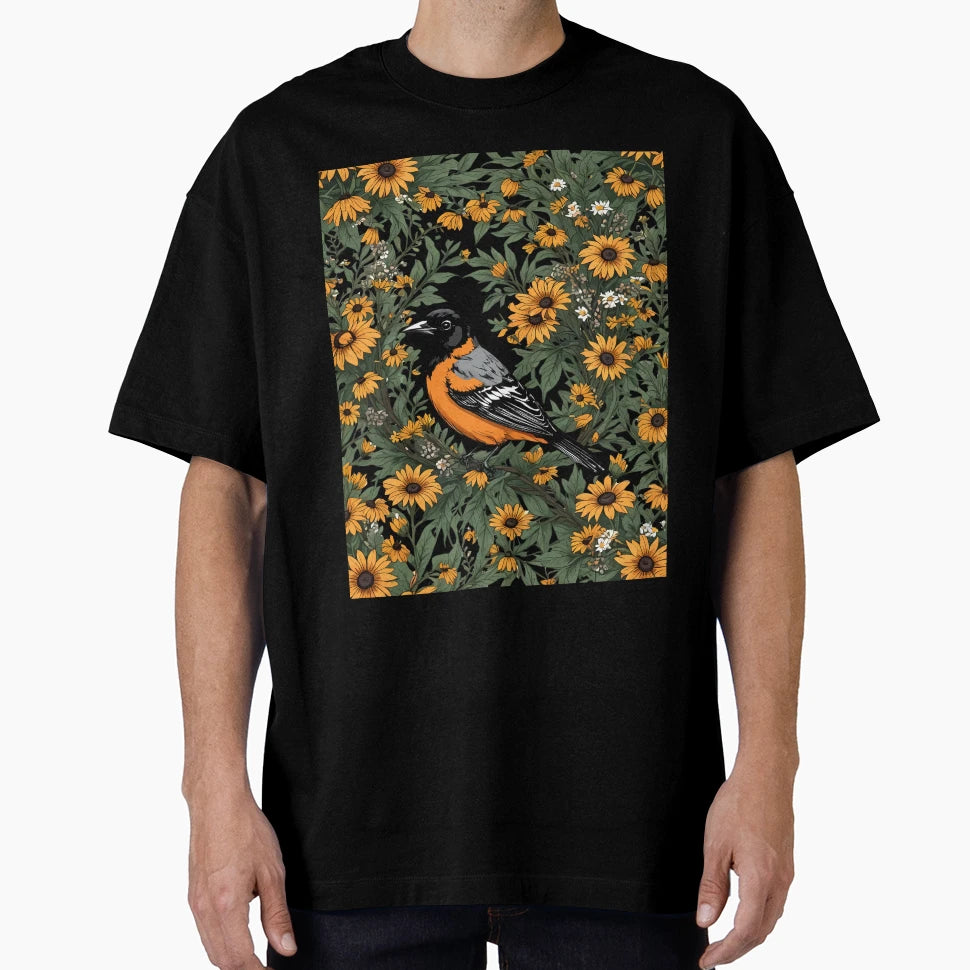 Baltimore Oriole Bird And Black T-Shirt - Casual Everyday Wear for Adults - T-Shirt, Sweatshirt, Hoodie