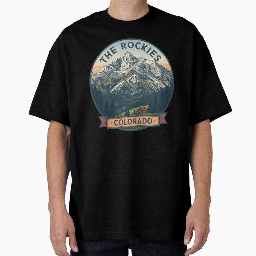 Colorado Rockies Travel Mountain T-Shirt - Streetwear Style Men Women - T-Shirt, Sweatshirt, Hoodie