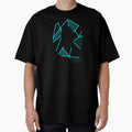 Monogram Q Neon Blue Abstract Lines T-Shirt - Minimalist Print for Adults - T-Shirt, Sweatshirt, Hoodie