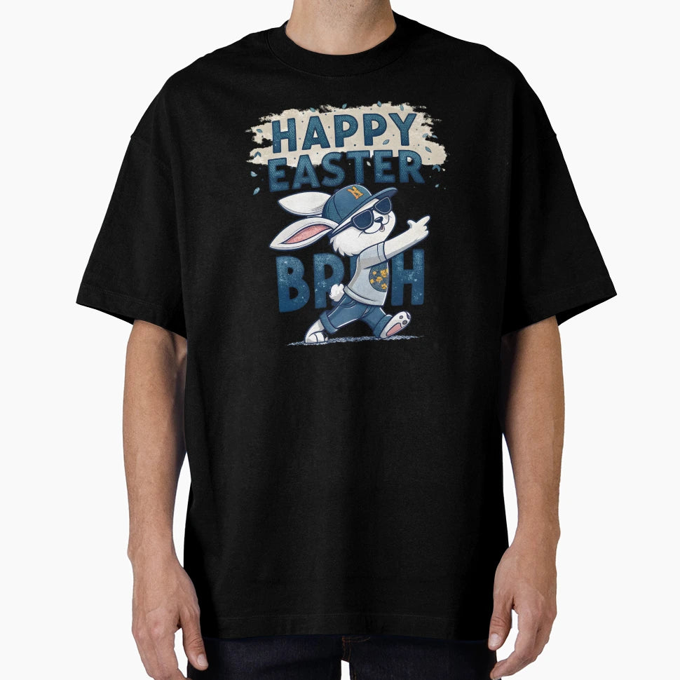 Happy Easter Bruh Bunny T-Shirt - Aesthetic Graphic Men Women - T-Shirt, Sweatshirt, Hoodie