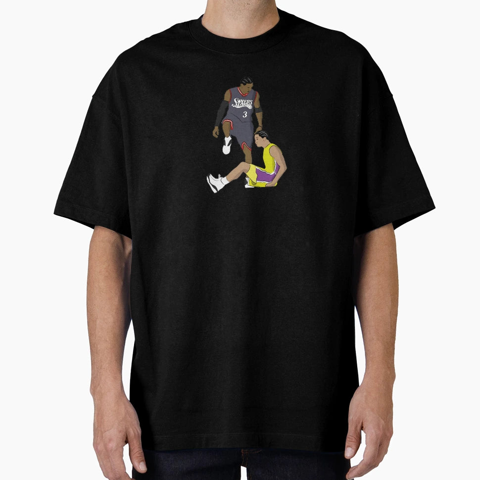 Iverson Step Over T-Shirt - Fun Novelty Design for Adults - T-Shirt, Sweatshirt, Hoodie