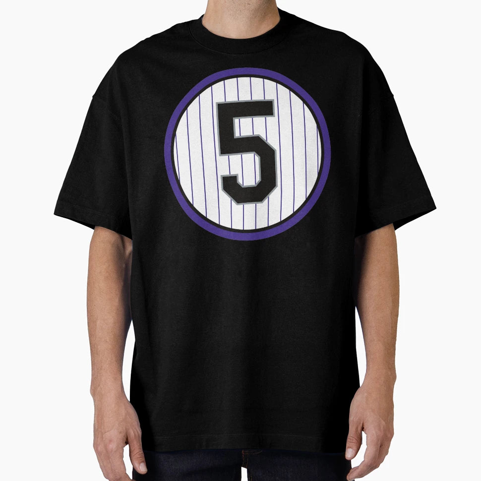 Carlos Gonzalez 5 Jersey Number T-Shirt - Aesthetic Graphic Unisex - T-Shirt, Sweatshirt, Hoodie