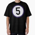 Carlos Gonzalez 5 Jersey Number T-Shirt - Aesthetic Graphic Unisex - T-Shirt, Sweatshirt, Hoodie