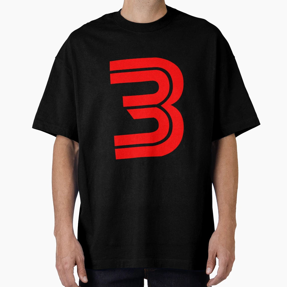 Number 3 Red Three 3 T-Shirt - Casual Everyday Wear Men Women - T-Shirt, Sweatshirt, Hoodie