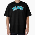 Miami Teal Orange White Sports Jersey T-Shirt - Custom Art Print Men Women - T-Shirt, Sweatshirt, Hoodie