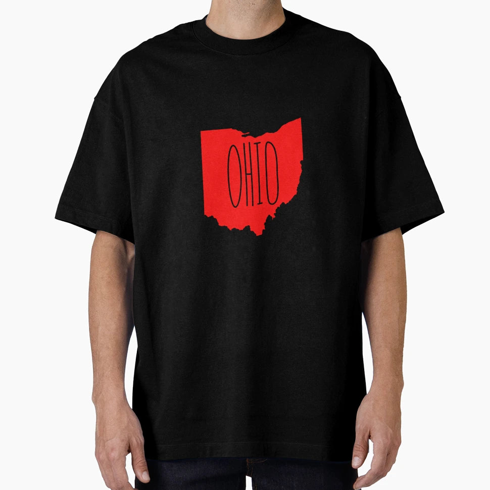 Ohio Red Scarlet State T-Shirt - Streetwear Style for Adults - T-Shirt, Sweatshirt, Hoodie
