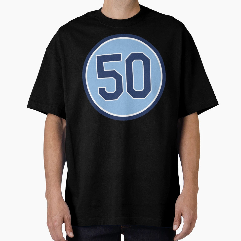 Chaz Roe 50 Jersey Number T-Shirt - Custom Art Print Men Women - T-Shirt, Sweatshirt, Hoodie