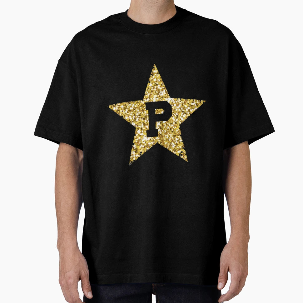 P Gold Star T-Shirt - Unique Graphic Unisex - T-Shirt, Sweatshirt, Hoodie