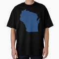 Blue Rhinestone Wisconsin T-Shirt - Custom Art Print for Adults - T-Shirt, Sweatshirt, Hoodie