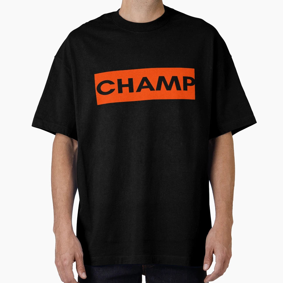 Champ Lettering Red T-Shirt - Casual Everyday Wear Unisex - T-Shirt, Sweatshirt, Hoodie