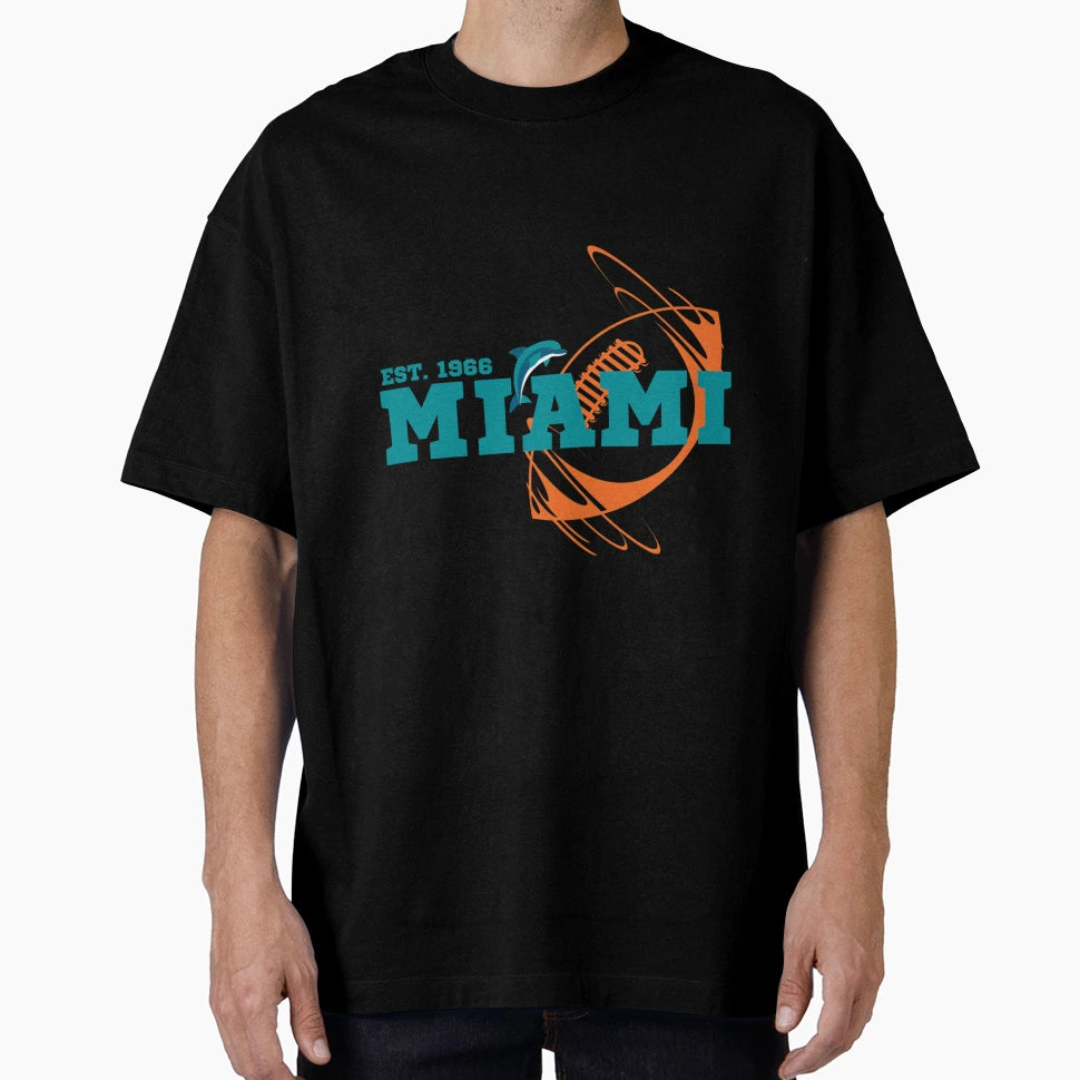 Miami Est 1966 Football Gift T-Shirt - Novelty Apparel Men Women - T-Shirt, Sweatshirt, Hoodie