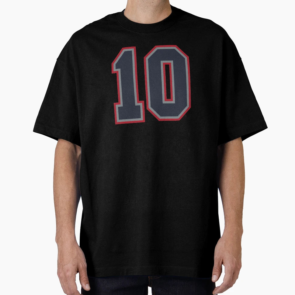 10 Navy Grey Red Sports Number Ten T-Shirt - Aesthetic Graphic Men Women - T-Shirt, Sweatshirt, Hoodie