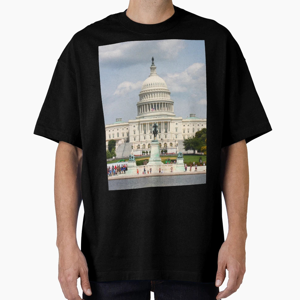 U S Capitol Building T-Shirt - Aesthetic Graphic Men Women - T-Shirt, Sweatshirt, Hoodie