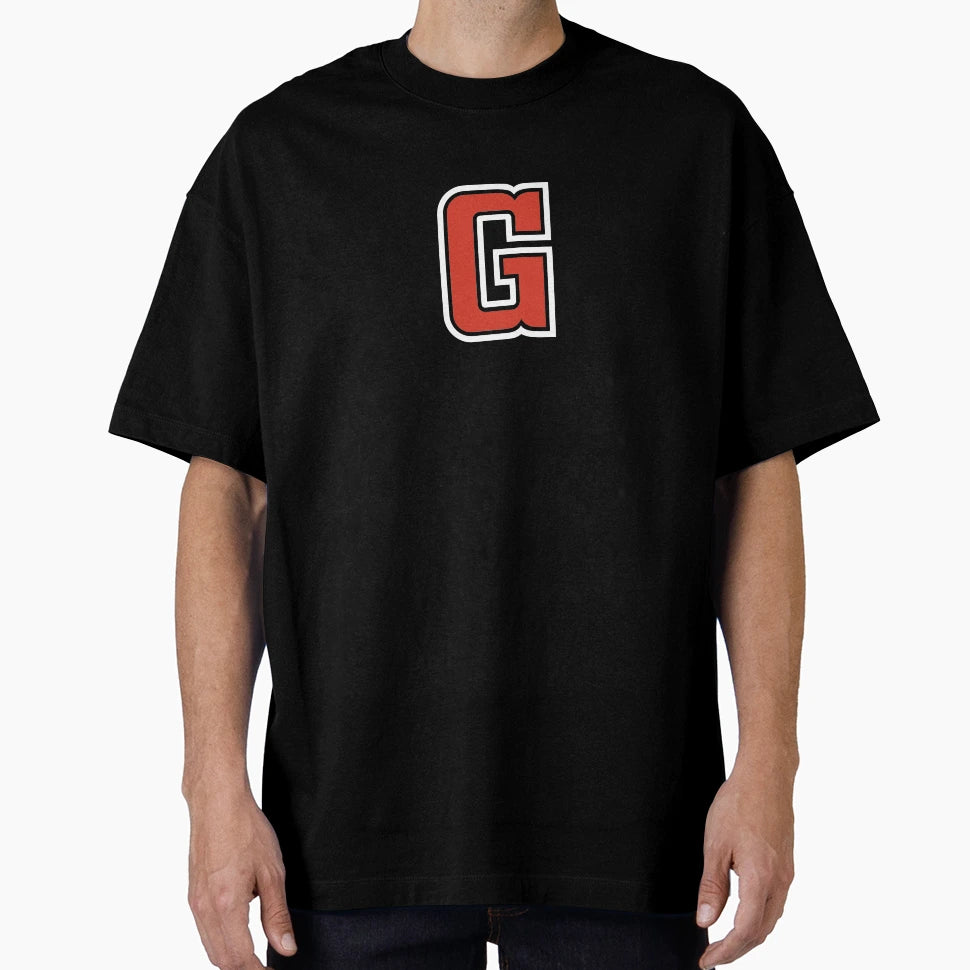 Letter G Initial G Varsity Red T-Shirt - Graphic Print Unisex - T-Shirt, Sweatshirt, Hoodie