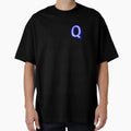 3D Alphabet Letter Q Bold Typography T-Shirt - Unique Graphic Men Women - T-Shirt, Sweatshirt, Hoodie