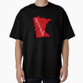 Red Minnesota State Mn T-Shirt - Novelty Apparel for Adults - T-Shirt, Sweatshirt, Hoodie