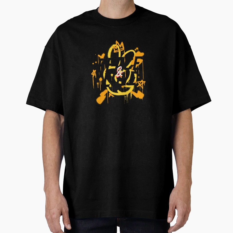 Peace Love Graphiti T-Shirt - Trendy Graphic for Adults - T-Shirt, Sweatshirt, Hoodie
