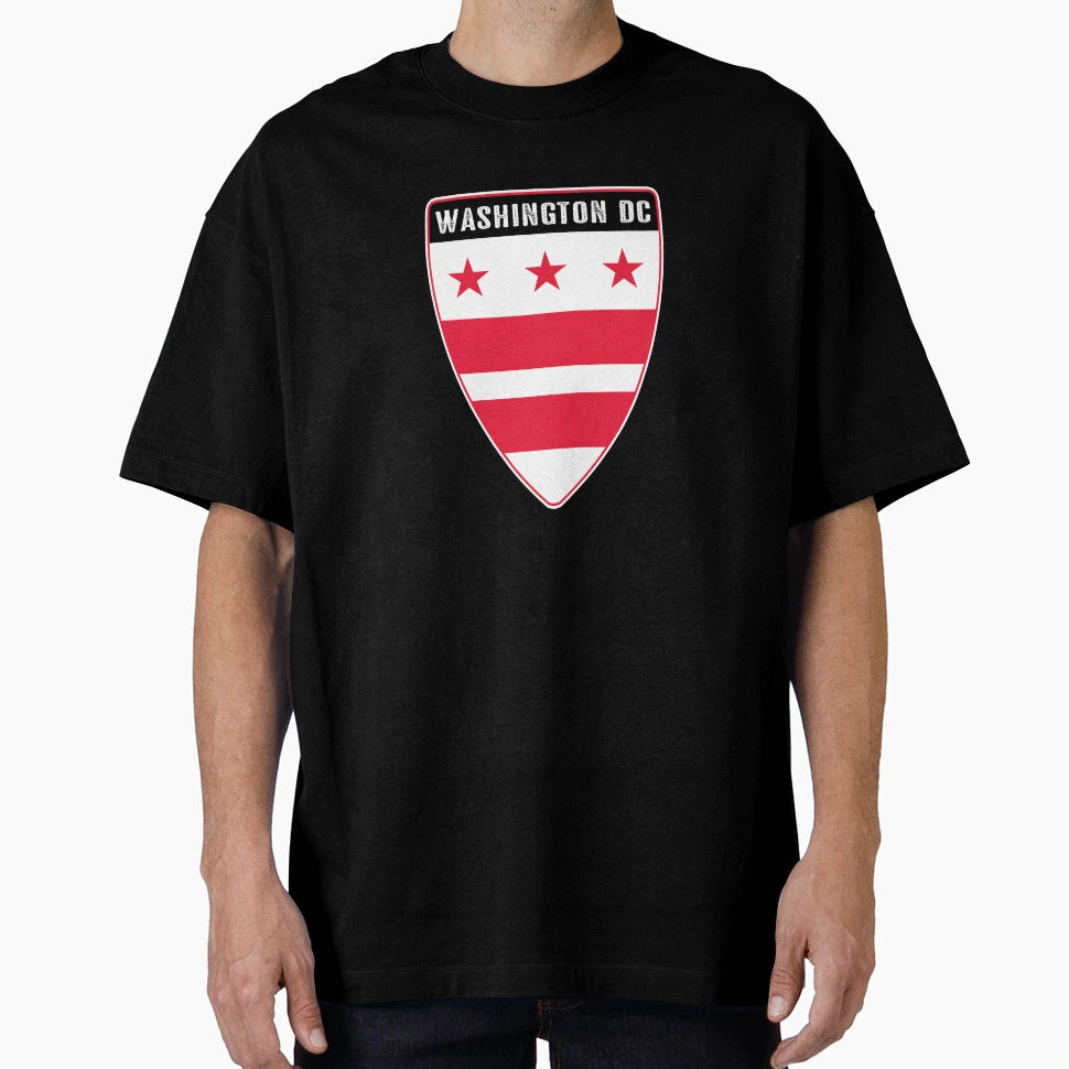 Washington D C Shield T-Shirt - Aesthetic Graphic Unisex - T-Shirt, Sweatshirt, Hoodie