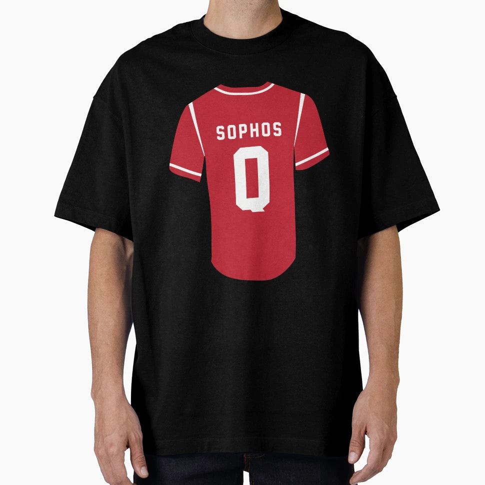 Sophos Red Jersey Q T-Shirt - Streetwear Style for Adults - T-Shirt, Sweatshirt, Hoodie