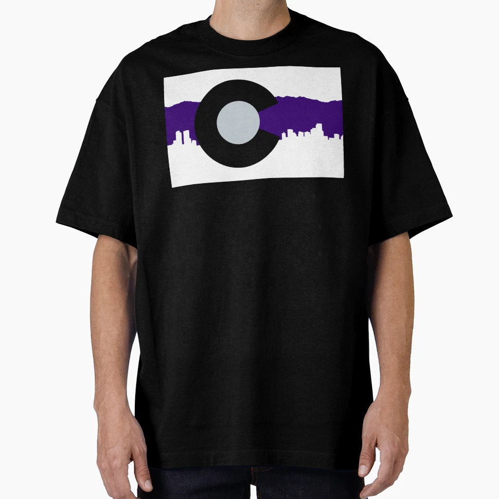 Colorado State Flag Rockies 4 T-Shirt - Fun Novelty Design Men Women - T-Shirt, Sweatshirt, Hoodie