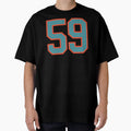 59 Number Aqua Orange Lucky Sports T-Shirt - Fun Novelty Design Unisex - T-Shirt, Sweatshirt, Hoodie