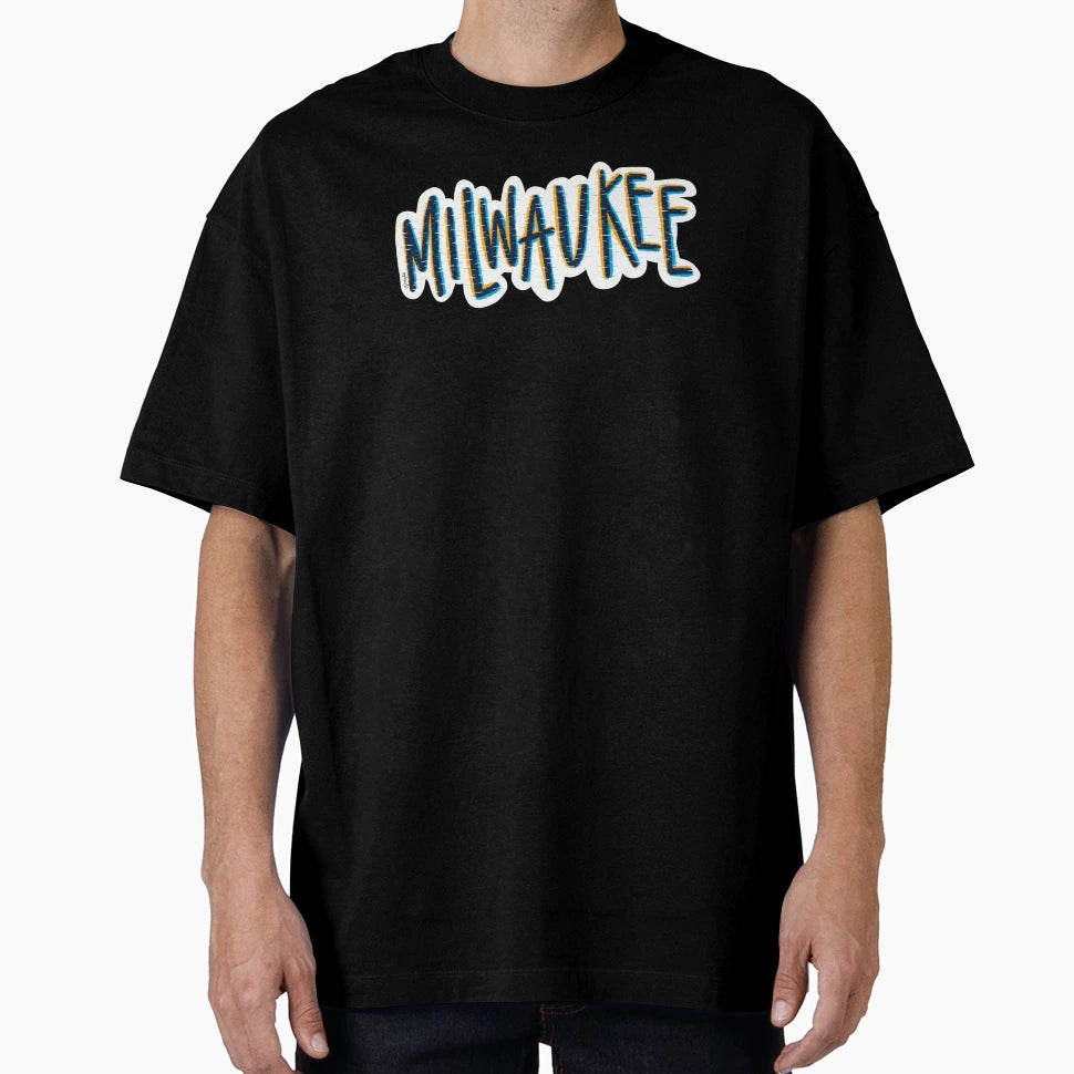 Milwaukee Glitch Effect T-Shirt - Fun Novelty Design Unisex - T-Shirt, Sweatshirt, Hoodie
