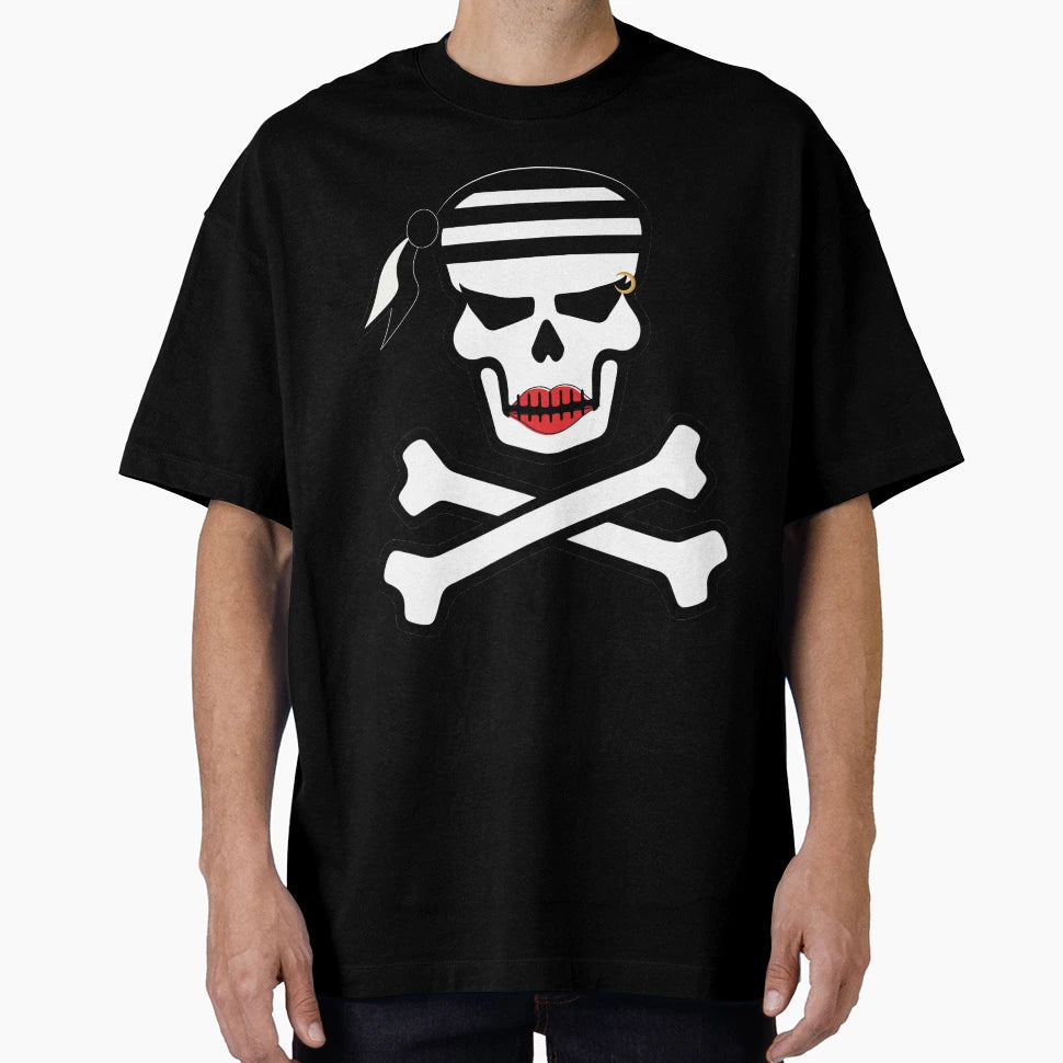Sexy Lady Pirate Lipstick Skull T-Shirt - Streetwear Style Men Women - T-Shirt, Sweatshirt, Hoodie