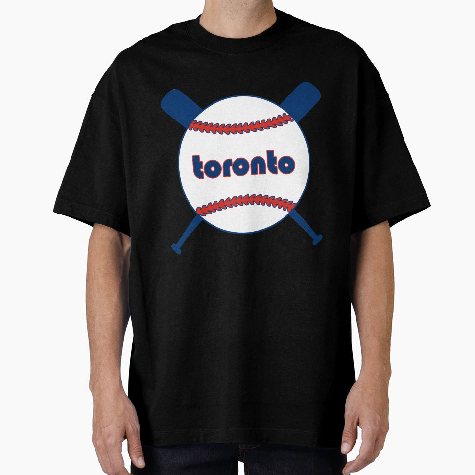 Toronto Throwback Baseball Crossed Bats T-Shirt - Streetwear Style Unisex - T-Shirt, Sweatshirt, Hoodie