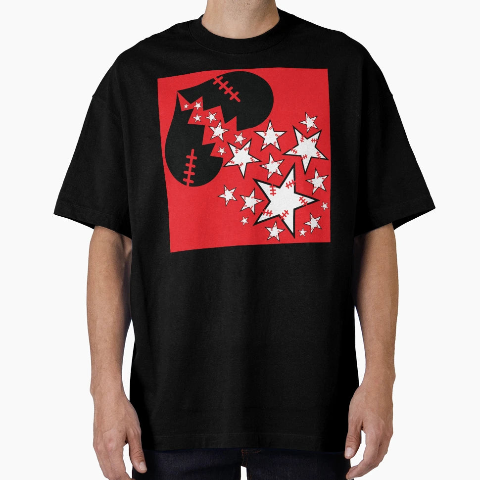 Broken Hearts Stars Red T-Shirt - Aesthetic Graphic for Adults - T-Shirt, Sweatshirt, Hoodie