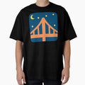 Night Sky Bridge T-Shirt - Aesthetic Graphic Unisex - T-Shirt, Sweatshirt, Hoodie