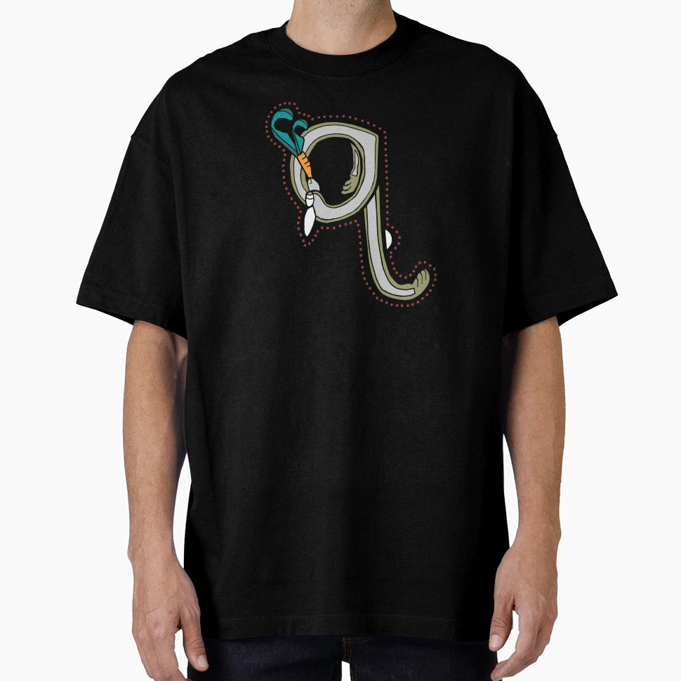 Medieval Letter Q Rabbit 2024 T-Shirt - Custom Art Print Unisex - T-Shirt, Sweatshirt, Hoodie