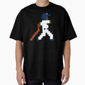 Houston Pixel Baseball Player T-Shirt - Graphic Print Men Women - T-Shirt, Sweatshirt, Hoodie